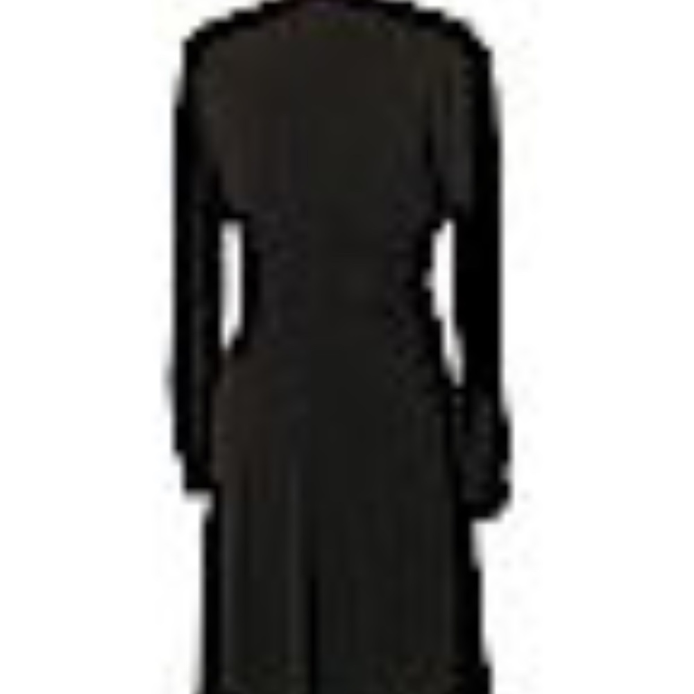 Vicky Tiel Long Sleeve Back Zip Up Dress Size M - Picture 2 of 3